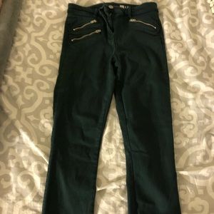 Denim green jeans